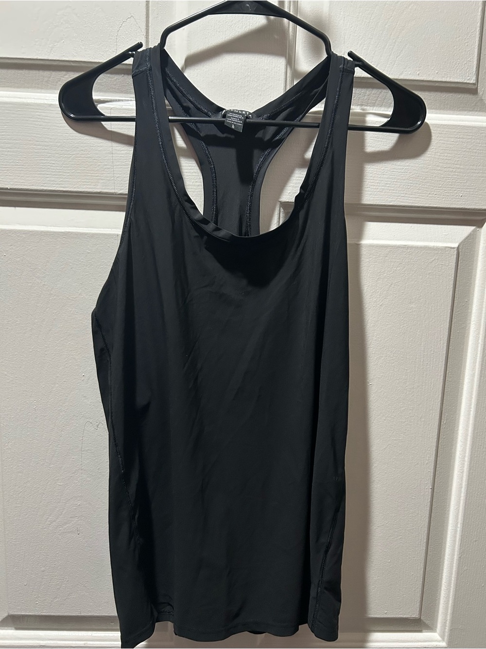 Athleta Black Racerback Performance Ultimate Scoop Tank Size Large